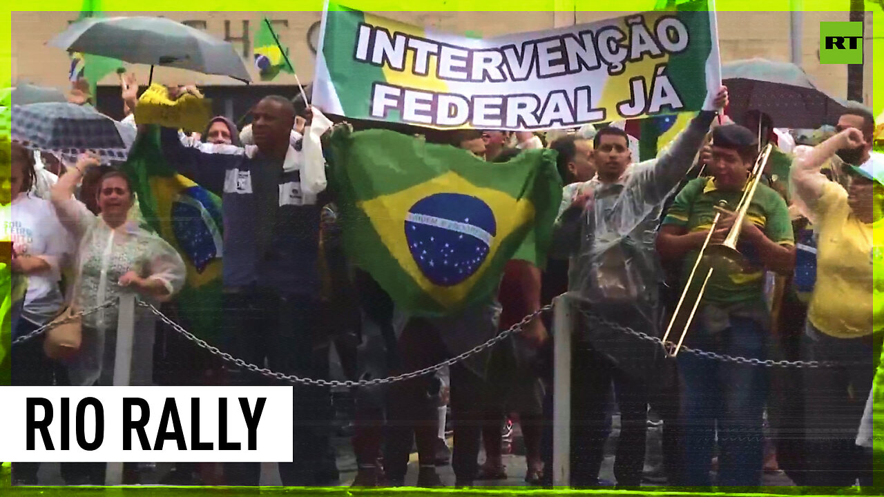 ‘Federal intervention now’: Bolsonaro supporters protest in Brazil