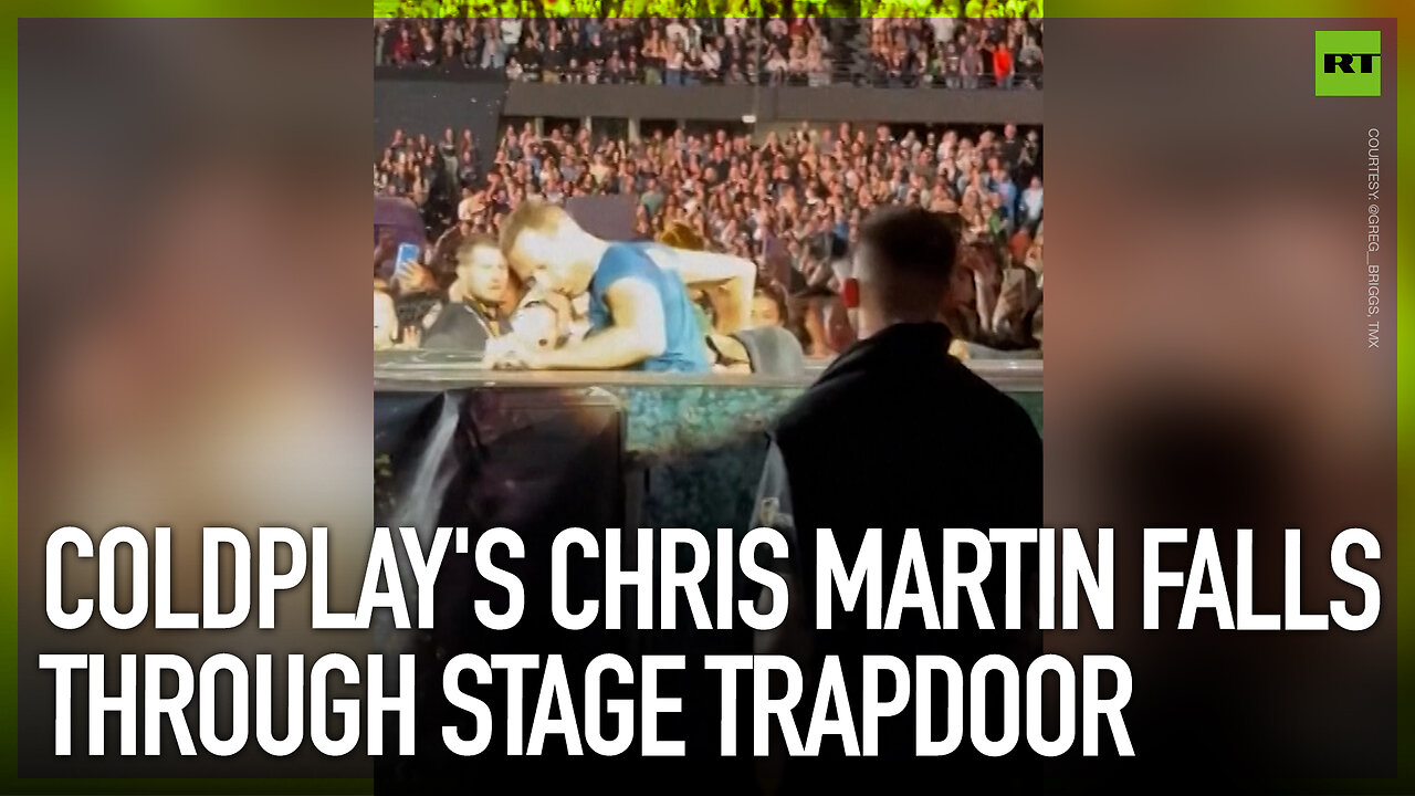 Coldplay’s Chris Martin falls through stage trapdoor