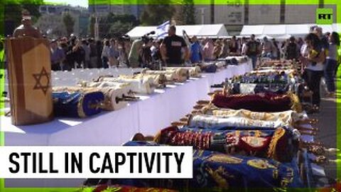 ‘Bring them home’ | 145 Torah Scrolls laid out in Tel Aviv to remember those still held by Hamas