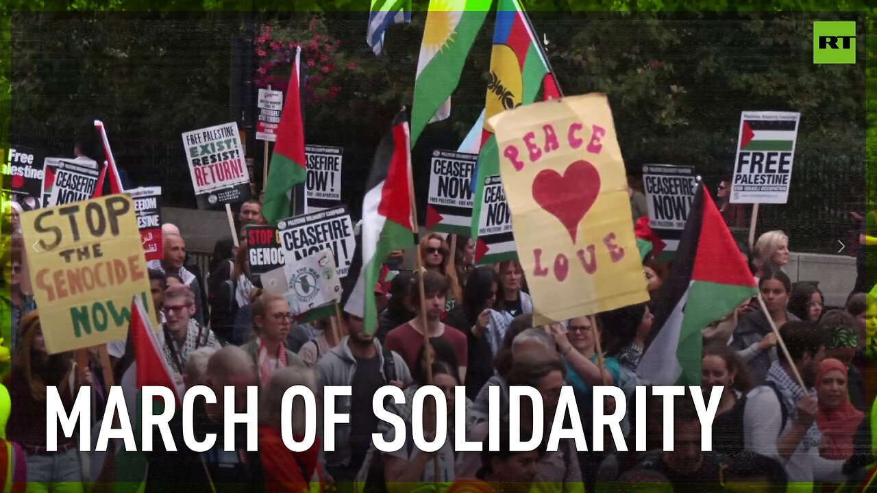 London rally sees thousands demand end to Israel-Hamas war