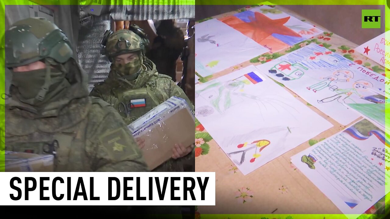 Russian soldiers receive mail from relatives and supportive citizens