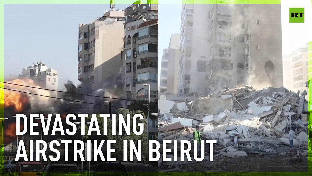 Israeli airstrike levels building in Beirut's Tayouneh suburb