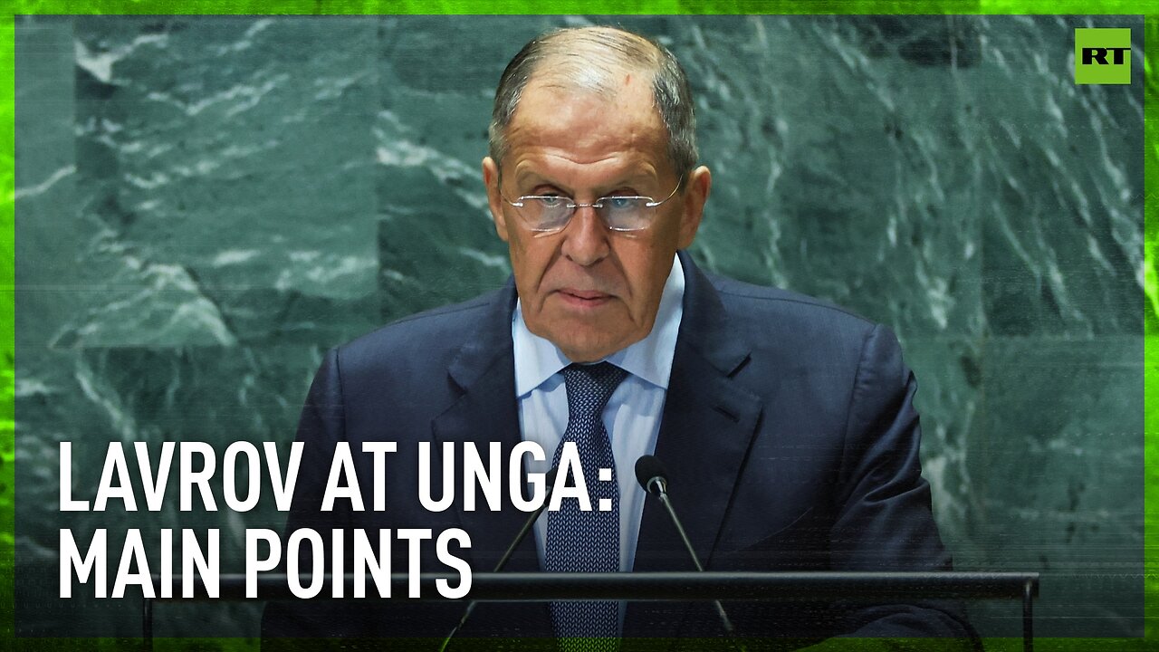 Russian FM Lavrov addresses UNGA: Middle East, Ukraine, UN reform, multipolarity