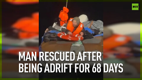 Man rescued after being adrift for 68 days