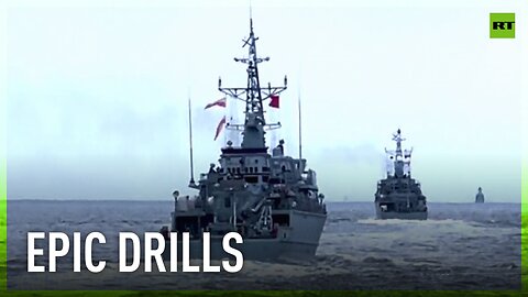 Russia’s largest naval drills in decades bring together the Navy, Air Force, and Chinese military.