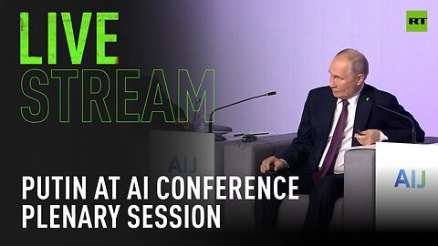 Putin attends AI conference plenary session