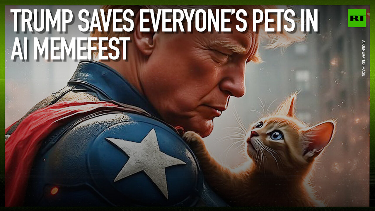 Trump saves everyone’s pets in AI memefest