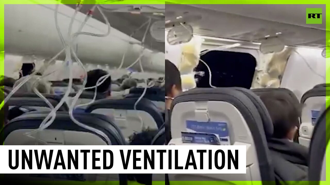 Plane window blows out mid-flight