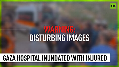 Injured Palestinians rushed to hospital after Israeli strike on Gaza refugee camp