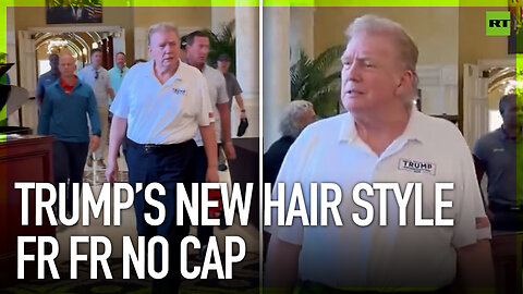 Trump’s new hair style fr fr no cap