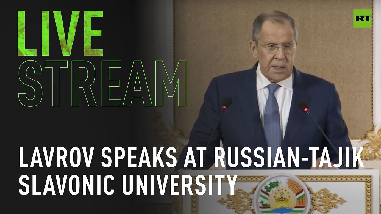 Lavrov speaks to young diplomats at Russian-Tajik Slavonic University