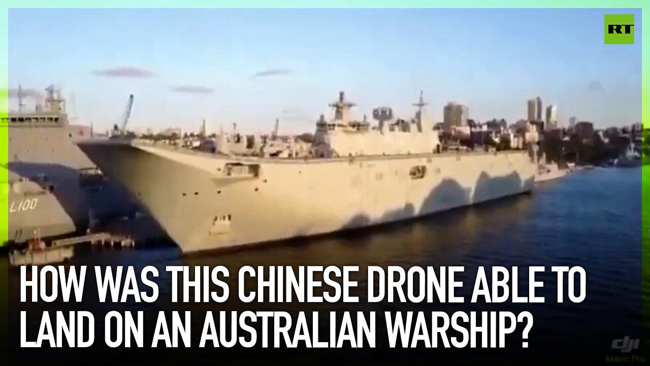 How was this Chinese drone able to land on an Australian warship?