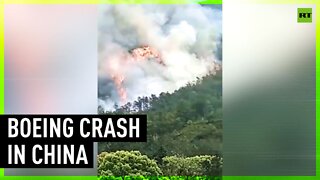 Boeing 737 crashes in China – unverified video footage