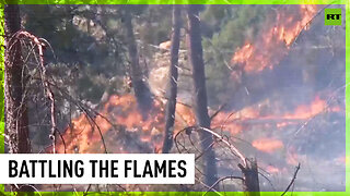 Major forest fire in Spain