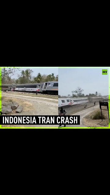 32 injured in train derailment in Indonesia