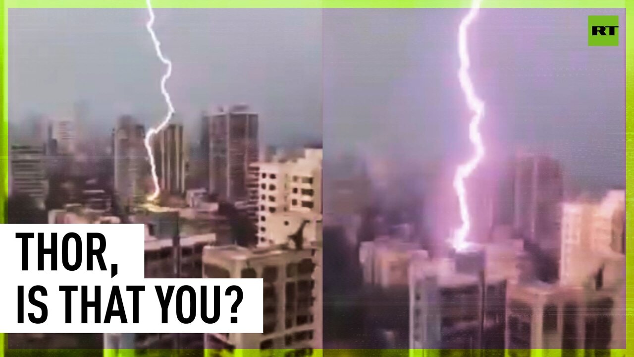 Lightning strikes residential building in Mumbai