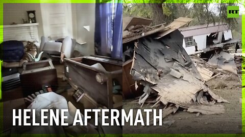 Homes destroyed in aftermath of Hurricane Helene in N. Carolina