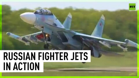Russia's Su-35S, Su-30SM conduct airstrikes amid ongoing hostilities