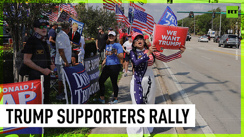 Trump supporters protest indictment near Mar-a-Lago