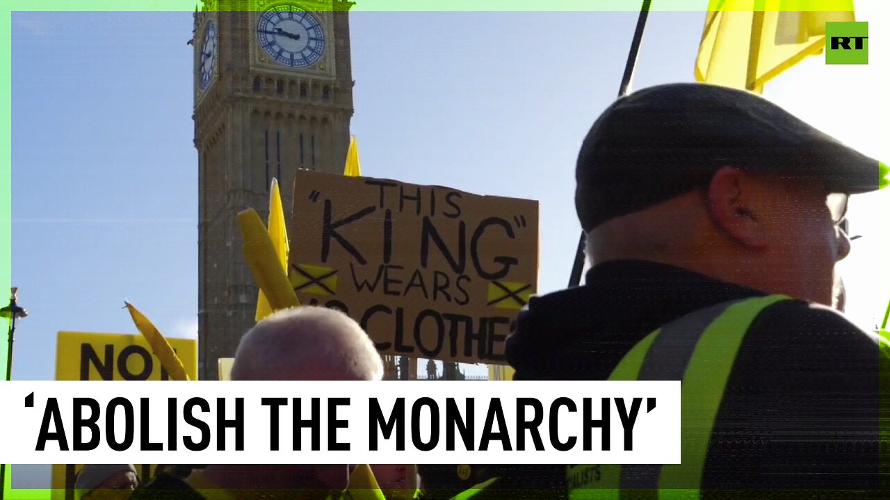 ‘Not my king’ | Protesters hold anti-monarchy rally outside Westminster in UK