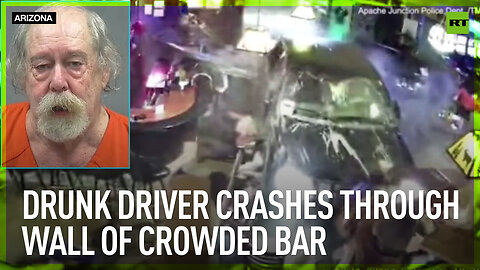 Drunk driver crashes through wall of crowded bar