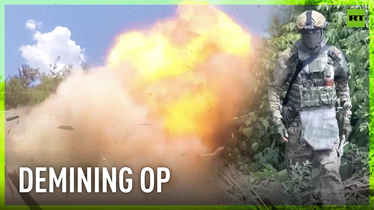 Russian sappers demine areas in DPR