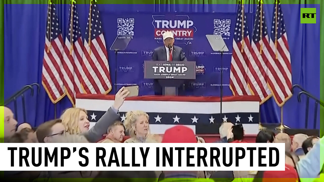 ‘Go back to mommy’ – Trump to hecklers at Iowa rally