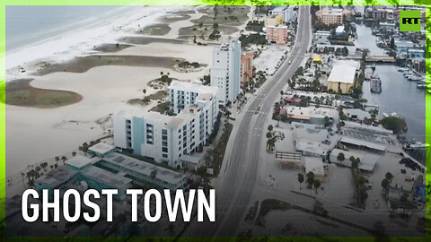 Treasure Island deserted as hurricane Milton approaches Florida