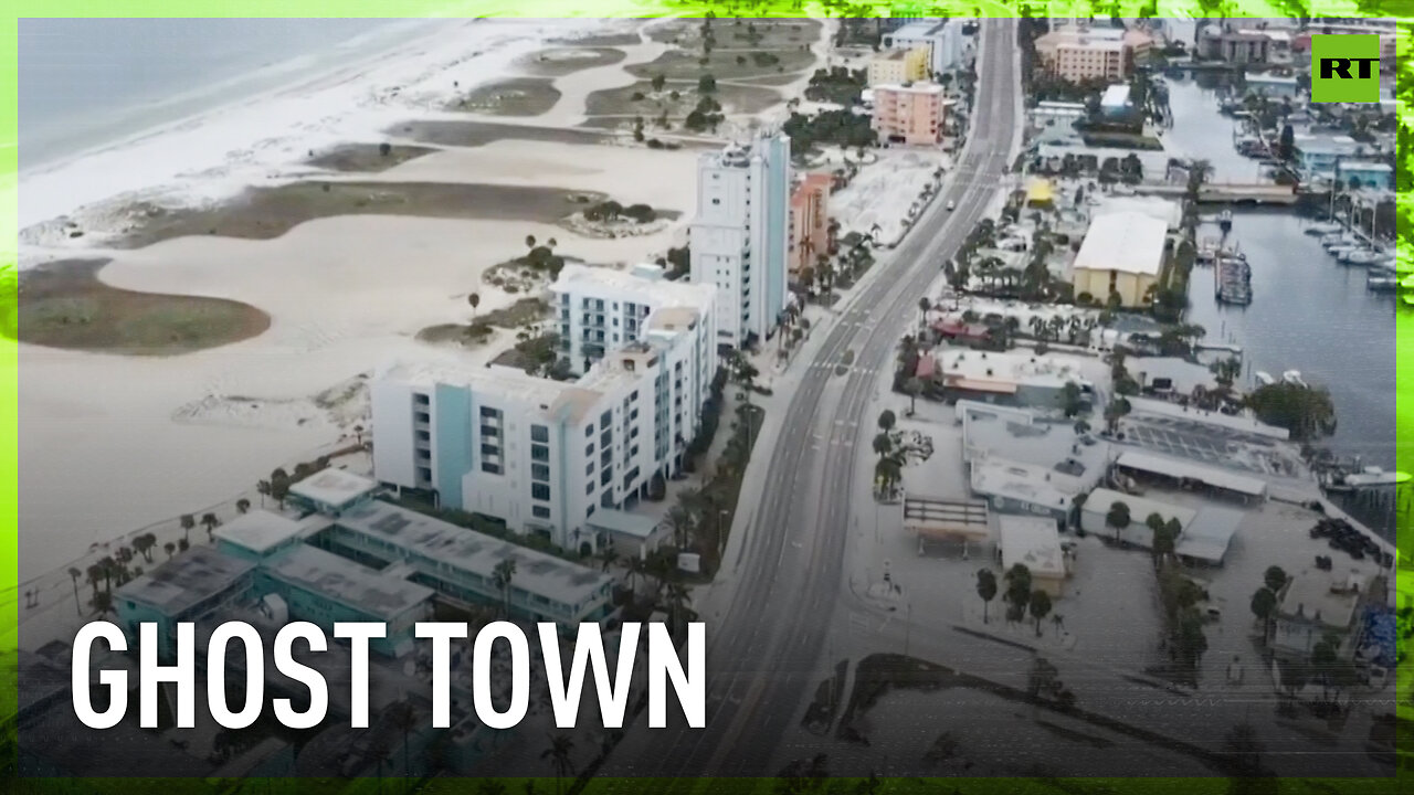 Treasure Island deserted as hurricane Milton approaches Florida