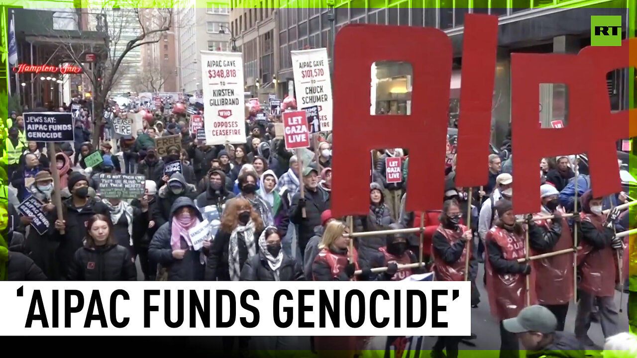 Rally for ceasefire in Gaza | Hundreds march in New York from UN to AIPAC HQ