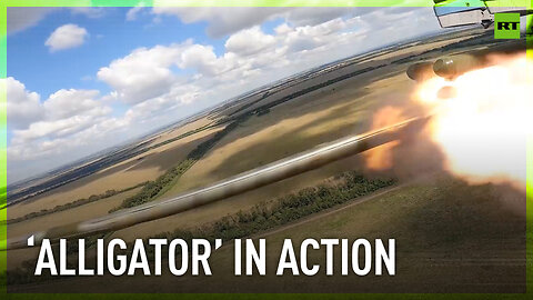 Ka-52 attack helicopter carries out airstrike