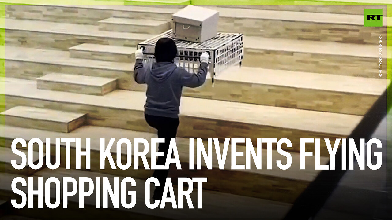 South Korea invents flying shopping cart