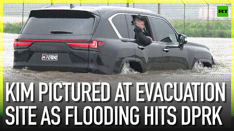 Kim pictured at evacuation site as flooding hits DPRK