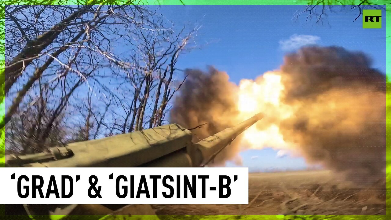 Russia’s ‘Grad' MLRS and ‘Giatsint-B' howitzers in action