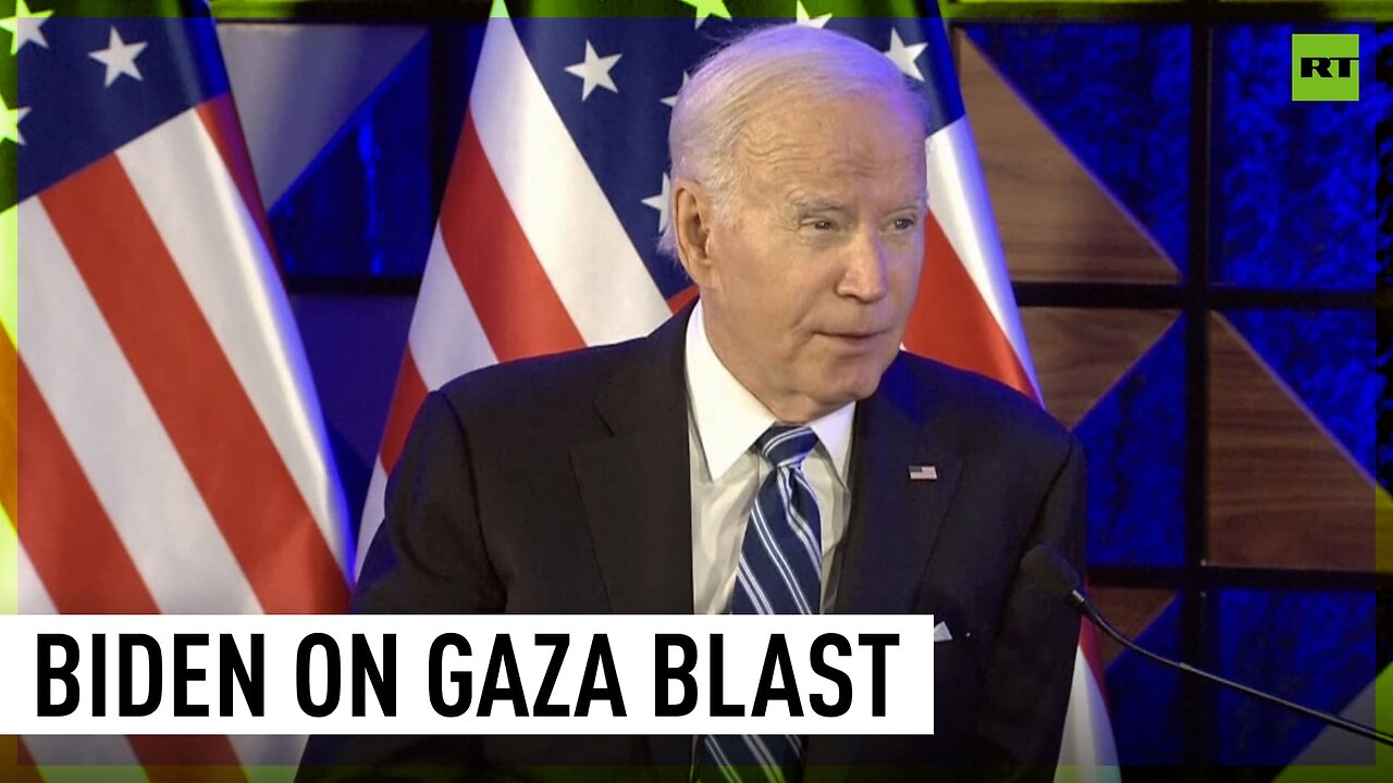 Gaza hospital blast 'done by the other team, not you' – Biden to Israeli leaders