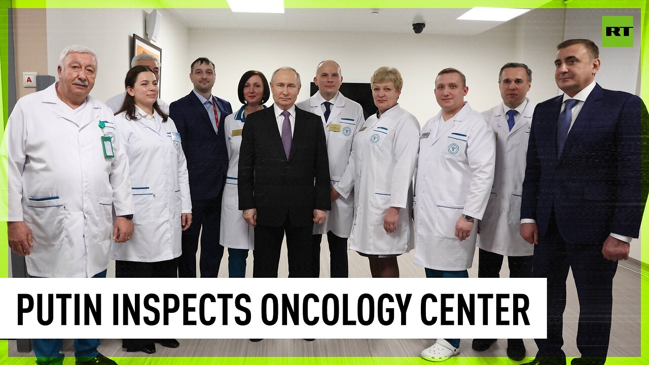 Putin inspects new oncology center in Tula