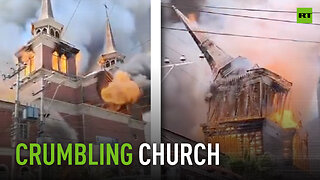 Historic church in Chile reduced to ashes in devastating blaze