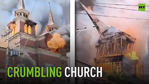 Historic church in Chile reduced to ashes in devastating blaze