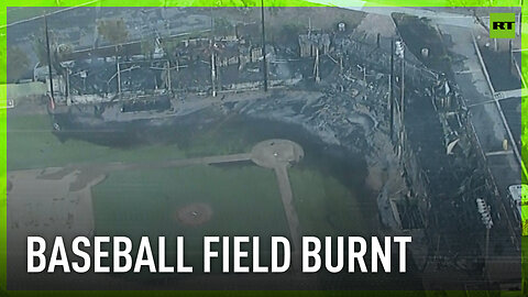 Historic baseball field burnt in Southern California