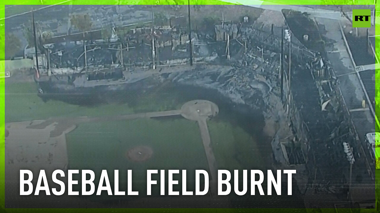 Historic baseball field burnt in Southern California