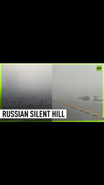 Sinister landscape | Russian Novosibirsk shrouded in thick fog