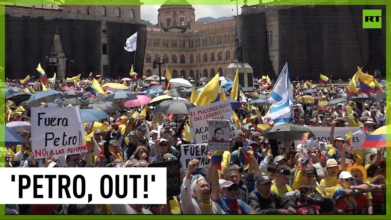 Massive rally against govt reforms in Colombian capital