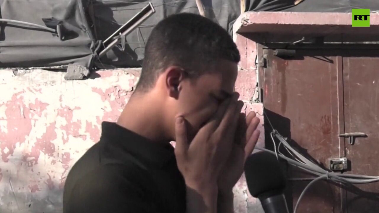 DISTURBING | Young man who lost family members in Israeli attack shares his grief with RT