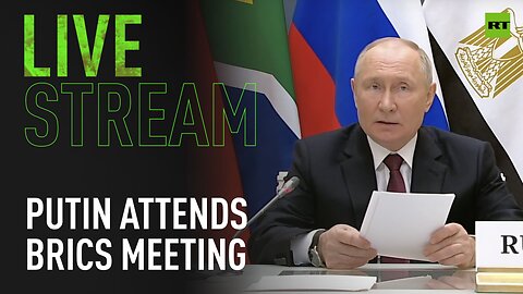 Putin speaks at extraordinary meeting of BRICS leaders [Tape]