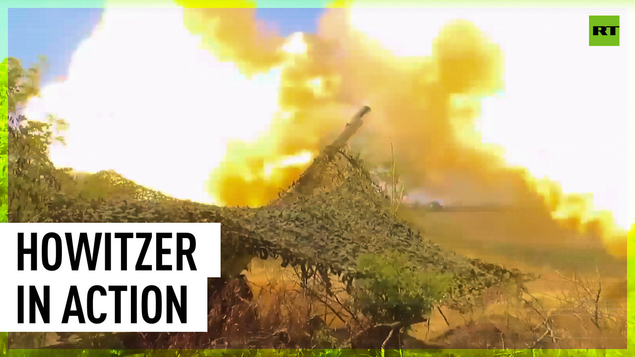 Giatsint howitzer covers 28km to take out Ukrainian artillery positions