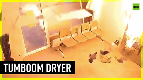 Customer leaves laundromat SECONDS before dryer EXPLODES