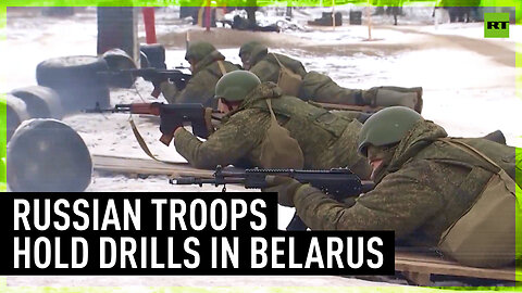 Russian forces carry out military drills in Belarus