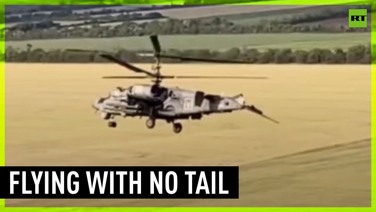 Russian helicopter survives having tail ripped off