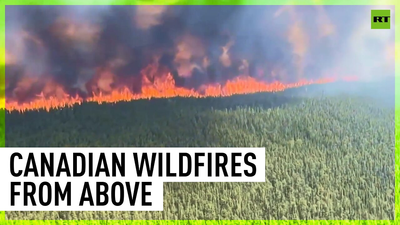 Canadian wildfires from a bird's-eye view