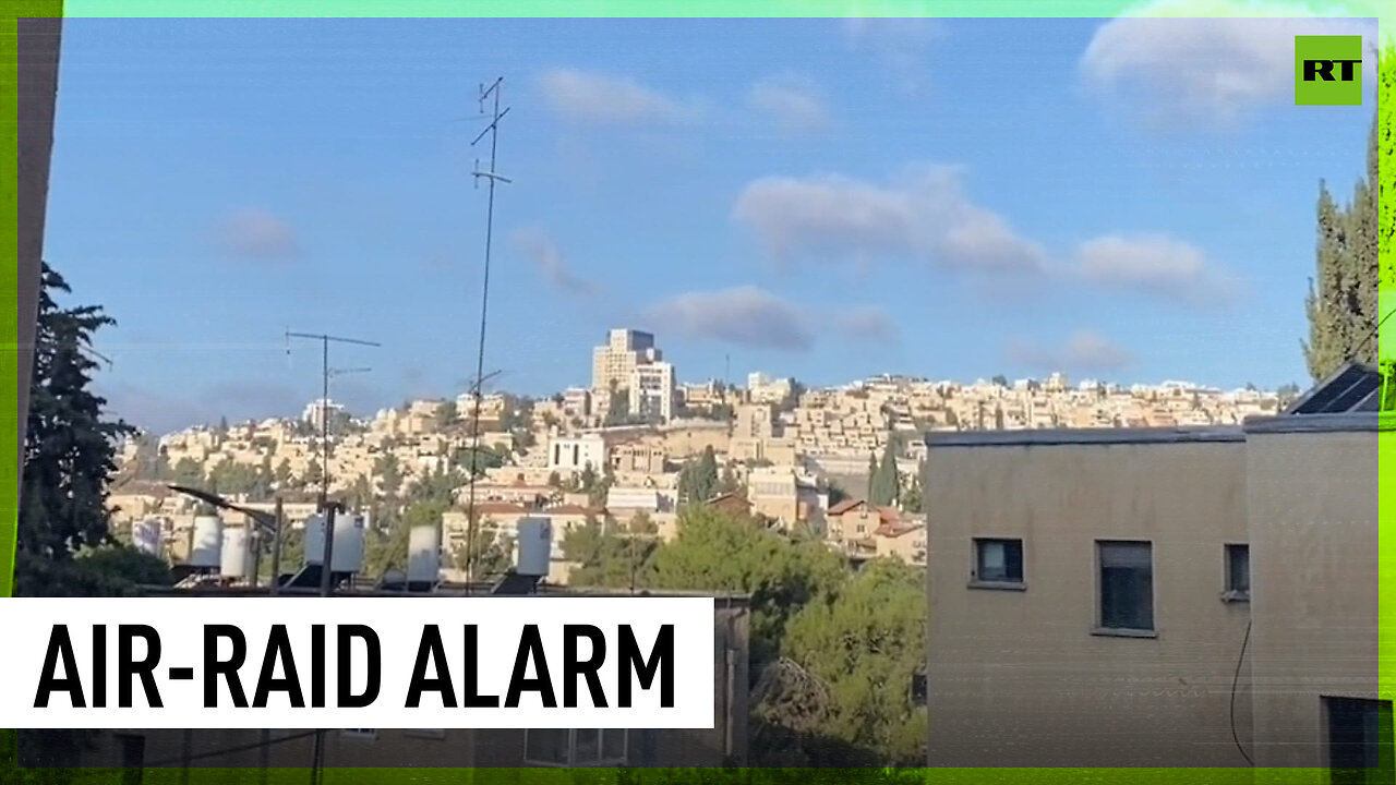 Air-raid sirens sound, explosions heard as Hamas launches rocket barrage at Israel